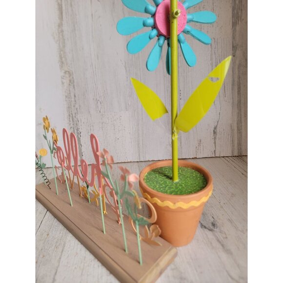 Hello spring sign flower home decor figure butterfly unique set - Picture 8 of 10